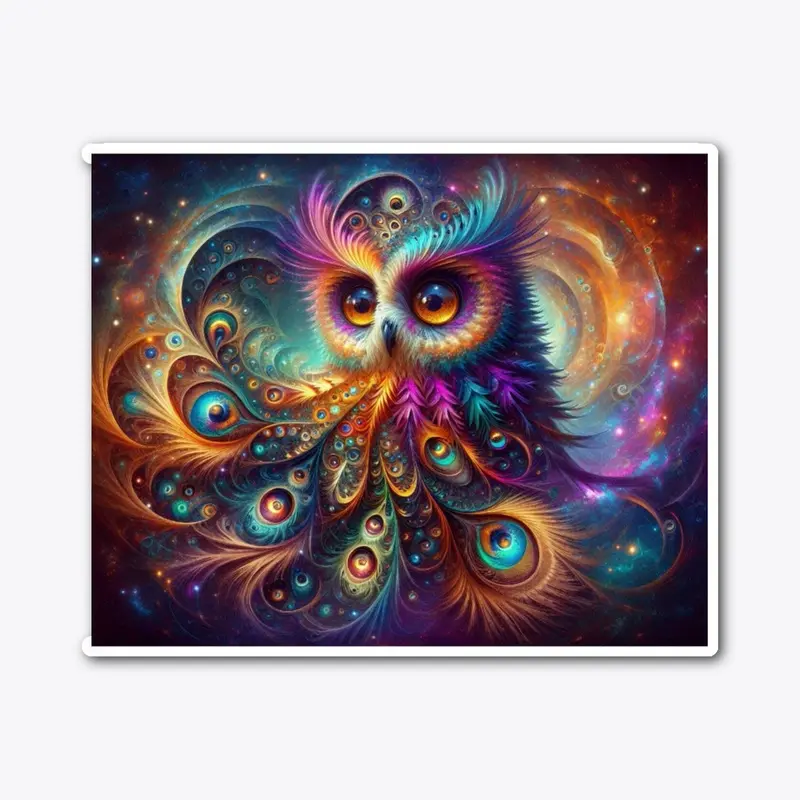 Hazel Eyed Cosmic Owl